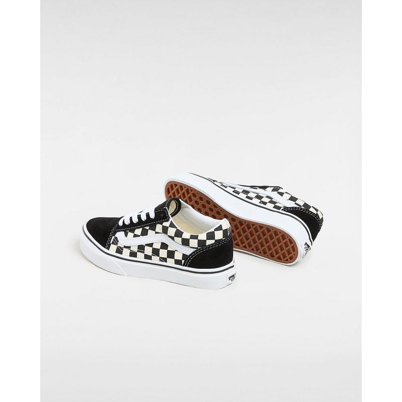 Ténis Primary Check Old Skool para criança (4-8 anos) Vans Preto