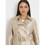 Gabardina jacquard com logo 4g Guess