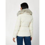 Casaco puffer com gola de pelo sintético Guess