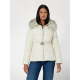 Casaco puffer com gola de pelo sintético Guess