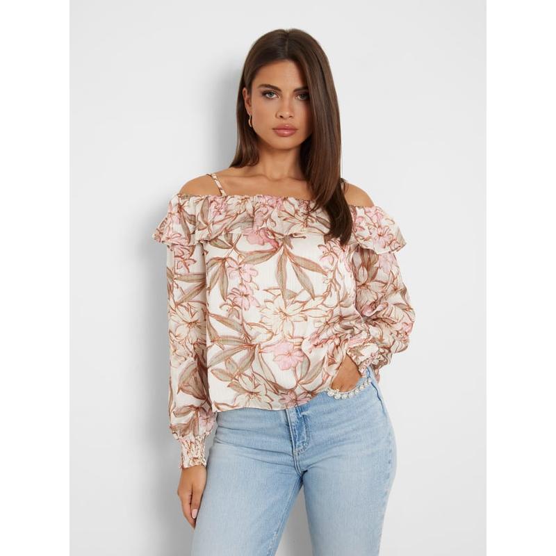 Blusa com estampado floral Guess