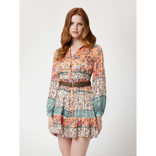 Vestido mini estampado floral Guess