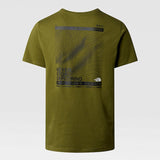 T-shirt com gráfico Foundation Mountain Lines para homem The North Face