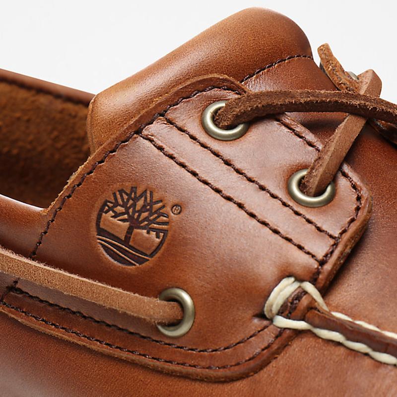 Sapato de Vela Clássico para Homem em flor integral castanho Timberland