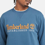 Camisola de Gola Redonda com Logótipo Est.1973 para Homem em azul Timberland
