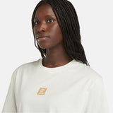 T-shirt com Logótipo para Mulher em branco Timberland