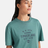 T-shirt Gráfica em azul-petróleo Timberland