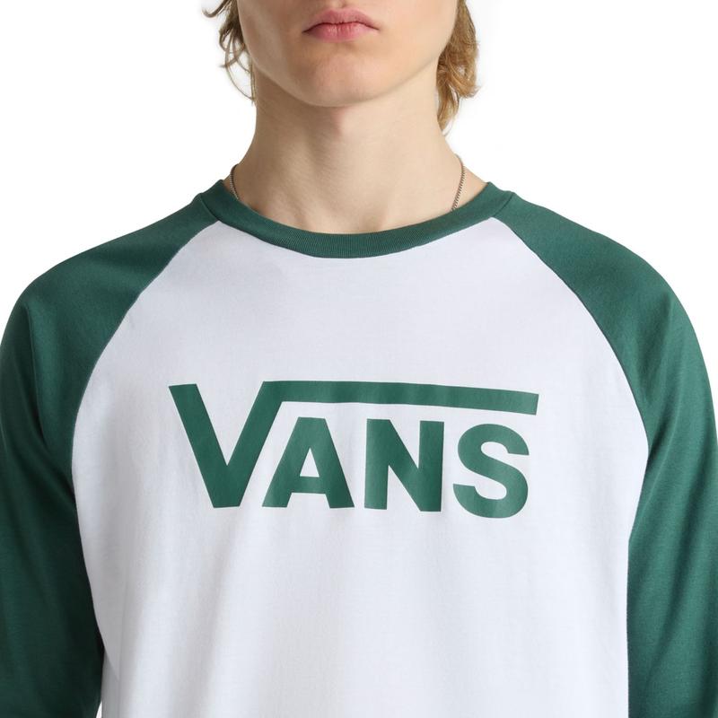 T-shirt raglã Vans Classic Vans Verde