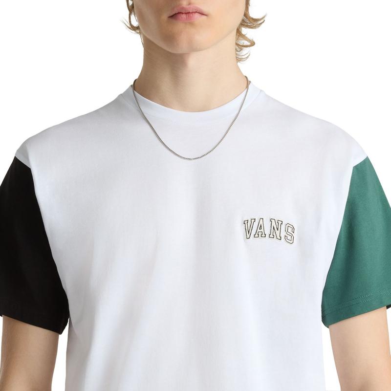 T-shirt Varsity Colorblock Vans Branco