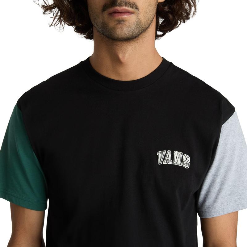 T-shirt Varsity Colorblock Vans Preto