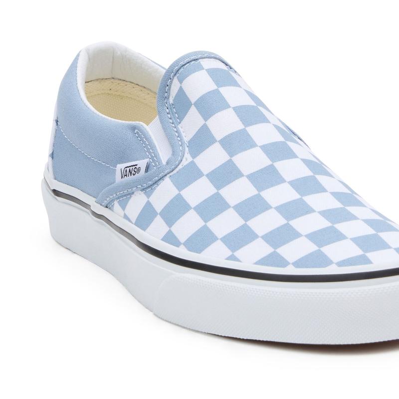 Ténis Classic Slip-On Checkerboard Vans Azul