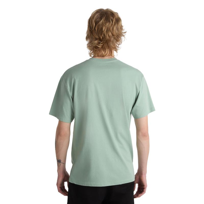 T-shirt com logótipo no peito, do lado esquerdo Vans Verde