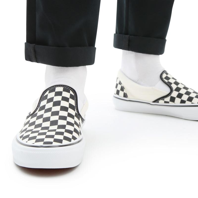 Ténis Skate Checkerboard Slip-On Vans Preto