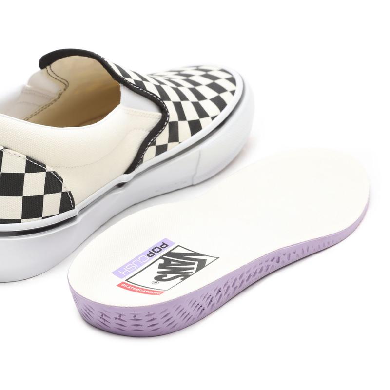 Ténis Skate Checkerboard Slip-On Vans Preto